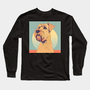 70s Soft-coated Wheaten Terrier Vibes: Pastel Pup Parade Long Sleeve T-Shirt